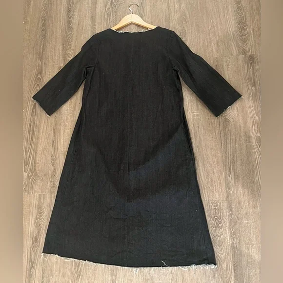 ERICA TANOV Signature Rye Denim Dress Sz 1/S - Picture 7 of 7